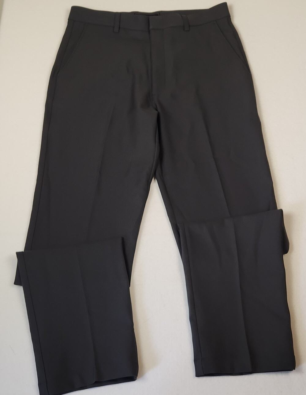 Oobe Pants Mens 32x34 Charcoal Gray Flat Front Straight Leg Dress Pants
